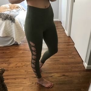 Balance Collection Bamboo Dry-Wik Leggings: Green